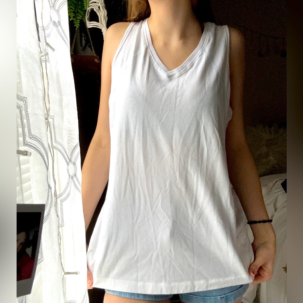 Danskin white tank, XL
